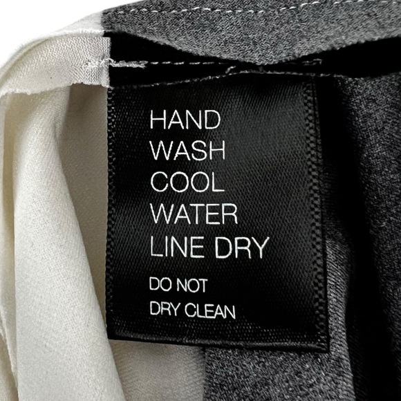 Norma Kamali Size S / 36 Shirt Dress Spliced Oversized Striped Ruffle Boho - Picture 9 of 13